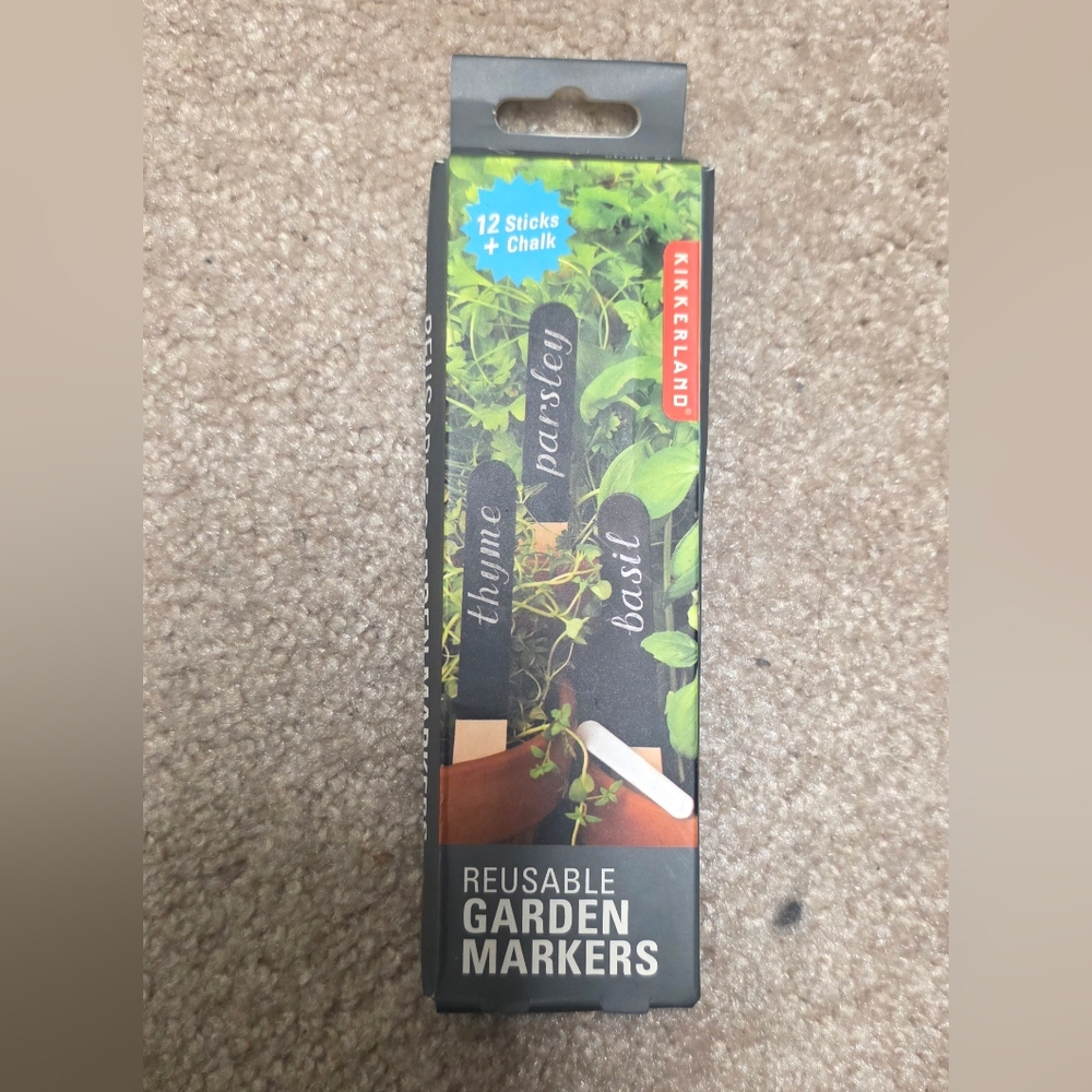 Kikkerland Reusable Garden Herb Markers